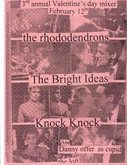 The Rhododendrons / Bright Ideas / Knock Knock on Feb 12, 2001 [156-small]