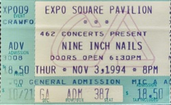 Nine Inch Nails / Marilyn Manson / Jim Rose Circus on Nov 3, 1994 [852-small]