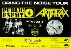 Anthrax / Public Enemy / Wolfsbane on Jan 15, 1992 [757-small]