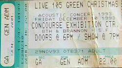 Live 105 Green Christmas (Acoustic) 1993 on Dec 10, 1993 [333-small]