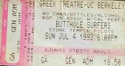 Stone Temple Pilots / Butthole Surfers / fIREHOSE / Basehead on Jul 4, 1993 [340-small]