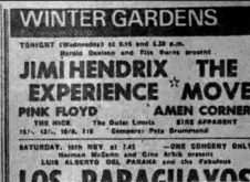 Jimi Hendrix / Pink Floyd / The Move / Amen Corner / The Nice / The Outer Limits / Eire Apparent on Nov 15, 1967 [372-small]