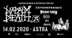 Napalm Death / Eyehategod / Misery Index / Rotten Sound / Bat / Reactory on Feb 14, 2020 [079-small]