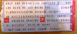 Ted Nugent / Rex / Foreigner / REO Speedwagon / Lynyrd Skynyrd on Aug 27, 1977 [979-small]
