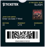 Ticket, Slash featuring Myles Kennedy and the Conspirators / The Struts / Rose Tattoo on Feb 27, 2024 [999-small]