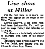 Lynyrd Skynyrd / Les Dudek on Mar 23, 1973 [305-small]