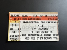 Nile / Napalm Death / Dark Tranquility / Strapping Young Lad / The Berzerker on Feb 5, 2003 [356-small]