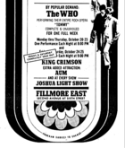 The Who / King Crimson / AUM on Oct 20, 1969 [317-small]