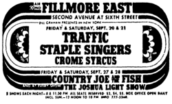 Traffic / The Staples Singers / Crome Syrcus on Sep 20, 1968 [356-small]