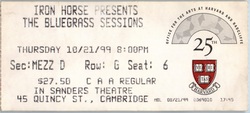 The Bluegrass Sessions on Oct 21, 1999 [126-small]