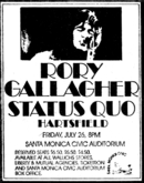 Rory Gallagher / Status Quo / Heartsfield on Jul 26, 1974 [789-small]