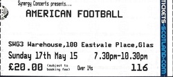 tags: American Football, TTNG, Glasgow, Scotland, United Kingdom, Ticket, SWG3 - American Football / TTNG on May 17, 2015 [171-small]