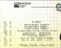 tags: Frightened Rabbit, Aberdeen, Scotland, United Kingdom, Ticket, The Warehouse - Frightened Rabbit / As Tall As Lions on Dec 1, 2009 [218-small]