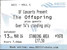 tags: The Offspring, Glasgow, Scotland, United Kingdom, Ticket, Scottish Exhibition & Conference Centre (SECC) - The Offspring / Rufio / TheStart on Mar 13, 2004 [381-small]
