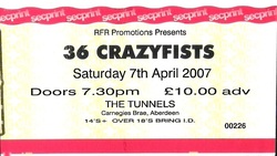 tags: 36 Crazyfists, Aberdeen, Scotland, United Kingdom, Ticket, The Tunnels - 36 Crazyfists on Apr 7, 2007 [418-small]