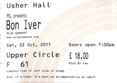 tags: Kathleen Edwards, Bon Iver, Edinburgh, Scotland, United Kingdom, Ticket, Usher Hall - Bon Iver / Kathleen Edwards on Oct 22, 2011 [643-small]