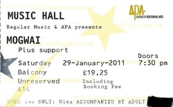 tags: Mogwai, Aberdeen, Scotland, United Kingdom, Ticket, Music Hall - Mogwai on Jan 29, 2011 [666-small]