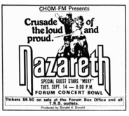 Nazareth / Moxy on Sep 14, 1976 [188-small]