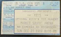 KISS / Ted Nugent on Dec 27, 1987 [999-small]