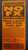 tags: NOFX, Burning Heads, Coesfeld, North Rhine-Westphalia, Germany, Ticket, Fabrik - NOFX / Burning Heads on Jun 2, 1993 [465-small]