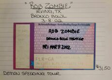 Rob Zombie / The Damned on Mar 8, 2002 [139-small]