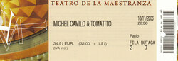 tags: Ticket - Keith Jarrett, Gary Peacock & Jack DeJohnette / Michel Camilo & Tomatito on Nov 6, 2006 [456-small]