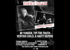 Jonny Craig / KEEPMYSECRETS / Tim The Truth / Vertigo Child / YUNGEN / Hasty Demise on Mar 14, 2023 [682-small]
