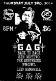 Gag / Back To Back / Sin Motivo / The Sentenced / Prowl on Jul 3, 2014 [495-small]