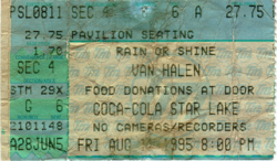 Our Lady Peace / Van Halen on Aug 11, 1995 [744-small]