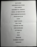 Wild Nothing setlist, tags: Setlist - Wild Nothing / Peel Dream Magazine on Aug 13, 2024 [603-small]