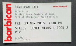 My ticket to see Jazz Voice, 2015, Jazz Voice on Nov 13, 2015 [649-small]