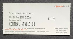 My ticket to see Gretchen Parlato, 2011, Gretchen Parlato on Nov 17, 2011 [083-small]