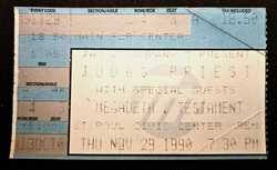 Judas Priest / Megadeth / Testament on Nov 29, 1990 [479-small]