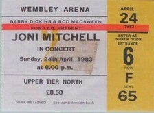 Concert ticket, Joni Mitchell on Apr 24, 1983 [513-small]