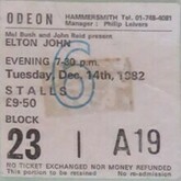 Concert ticket, Elton John / Stargazer on Dec 14, 1982 [557-small]