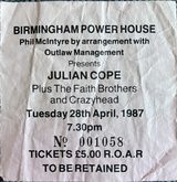 Julian Cope / The Faith Brothers / Crazyhead on Apr 28, 1987 [678-small]