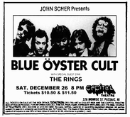 Blue Oyster Cult / The Rings on Dec 26, 1981 [829-small]