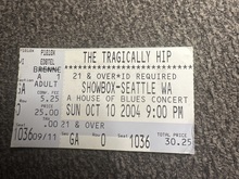 The Tragically Hip / Sam Roberts Band on Oct 10, 2004 [629-small]