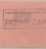 Concert ticket, Frank Zappa on Jan 24, 1978 [391-small]