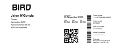 tags: Jalen Ngonda, Ticket, BIRD - Jalen Ngonda on Nov 8, 2023 [471-small]