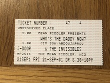 Carter The Unstoppable Sex Machine / Jim’s Super Stereo World / Abdoujaparov / The Invisibles on Sep 21, 2001 [841-small]