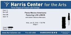 Los Lobos (Jan 20, 2016) ticket, Los Lobos on Jan 20, 2016 [914-small]