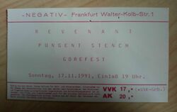 Pungent Stench / Gorefest / Revenant on Nov 17, 1991 [892-small]