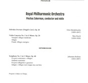 Royal Philharmonic Orchestra (Jan 25, 2020) Mondavi Center, Davis CA program, Royal Philharmonic Orchestra / Pinchas Zukerman on Jan 25, 2020 [576-small]