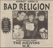 Bad Religion / Melvins / Hr on Apr 12, 1992 [569-small]