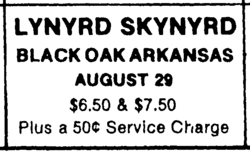 Lynyrd Skynyrd / Black Oak Arkansas on Aug 29, 1977 [856-small]