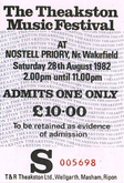 Ticket, Theakston Music Festival on Aug 27, 1982 [277-small]