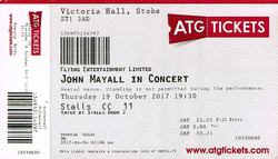 Ticket, John Mayall / Buddy Whittington on Oct 19, 2017 [473-small]