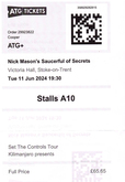 Ticket, Nick Mason's Saucerful of secrets on Jun 11, 2024 [182-small]