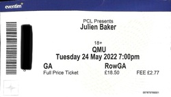 tags: Julien Baker, Glasgow, Scotland, United Kingdom, Ticket, Queen Margaret Union (QMU) - Julien Baker / Ratboys on May 24, 2022 [374-small]